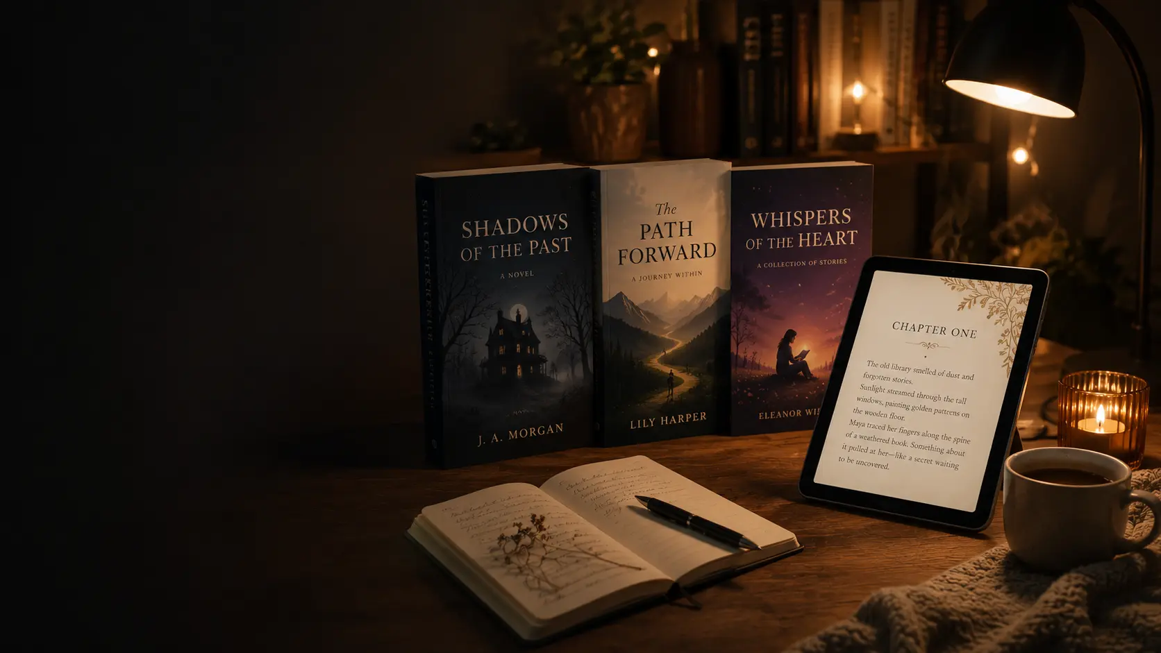 Digital books, novels, and stories collection