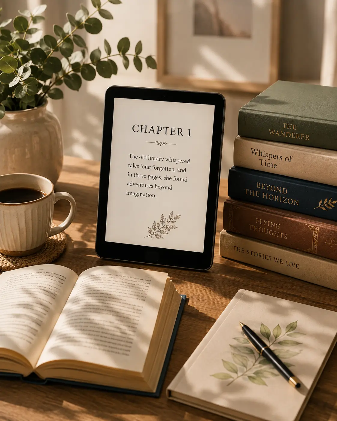 Digital books, novels, and stories