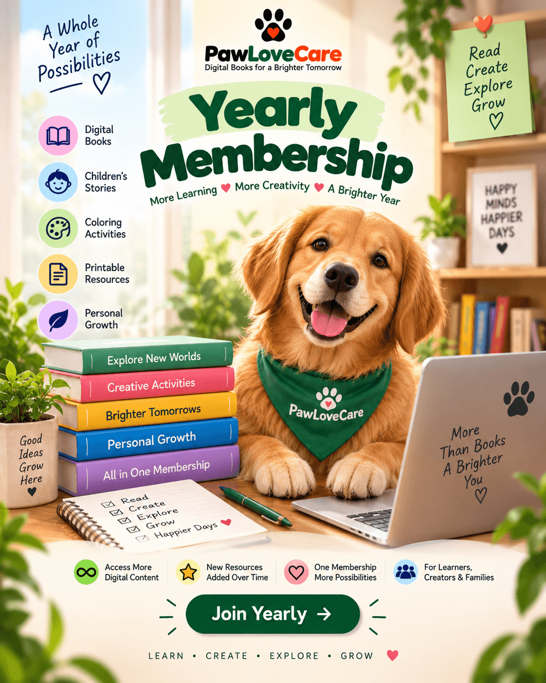 PawLoveCare yearly digital membership